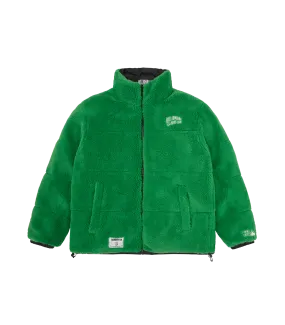 FIRST DOWN REVERSIBLE BUBBLE DOWN JACKET - GREEN/BLACK