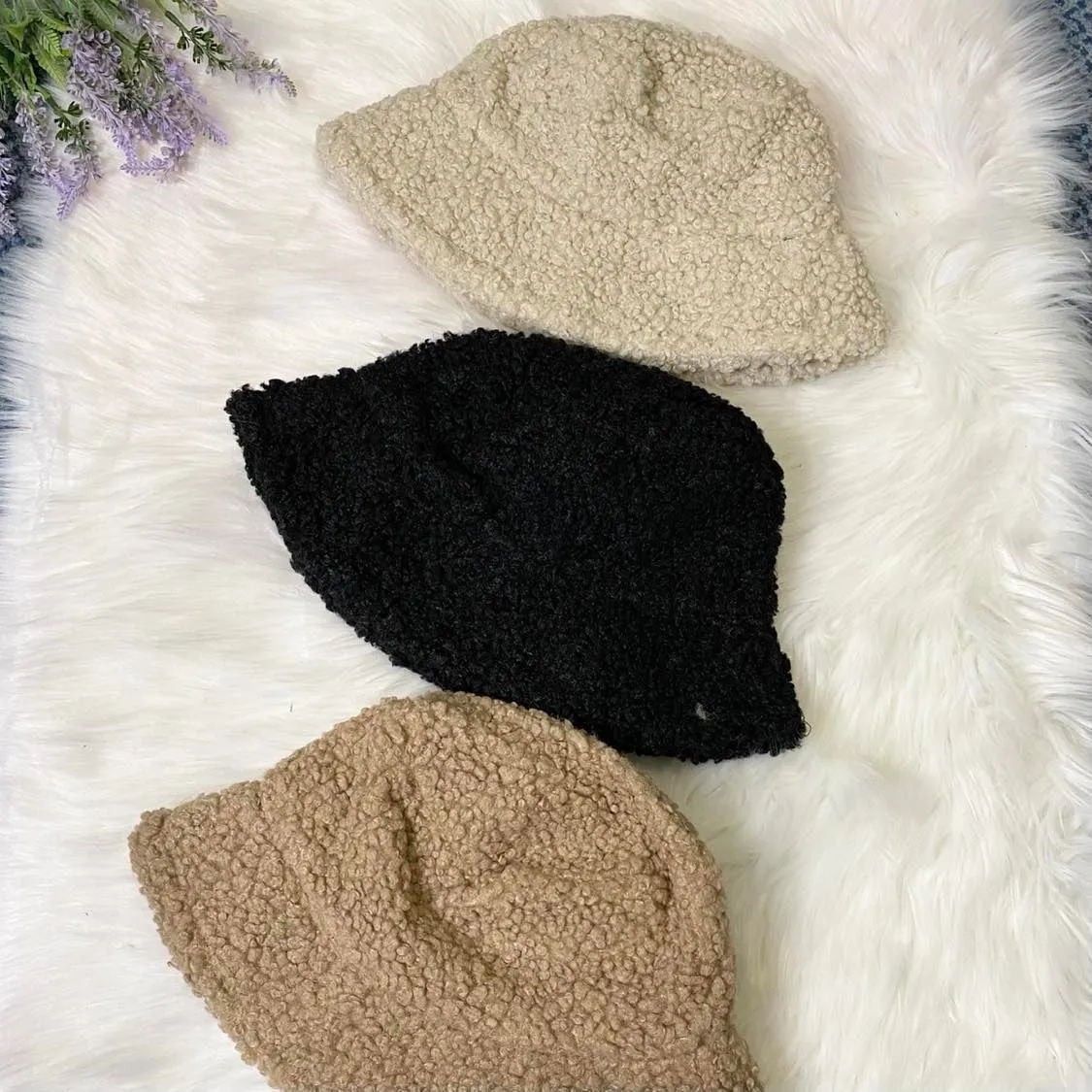 Fluffy Fall/Winter Bucket Hat