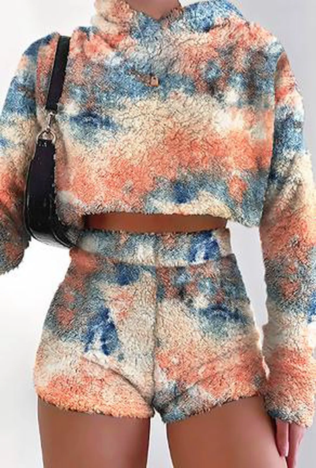 HEIDI - PRINTED FLEECE SHORT SET