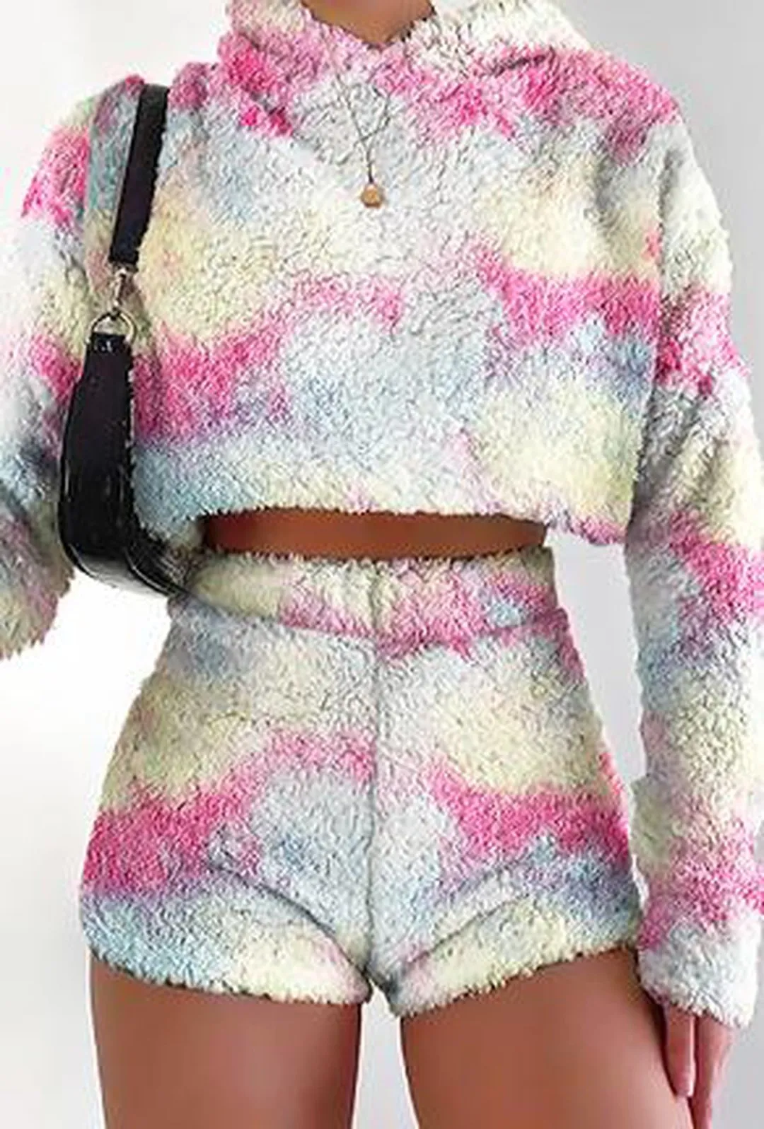 HEIDI - PRINTED FLEECE SHORT SET