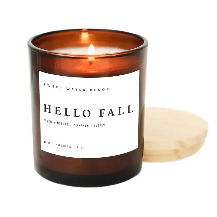 Hello Fall Candle