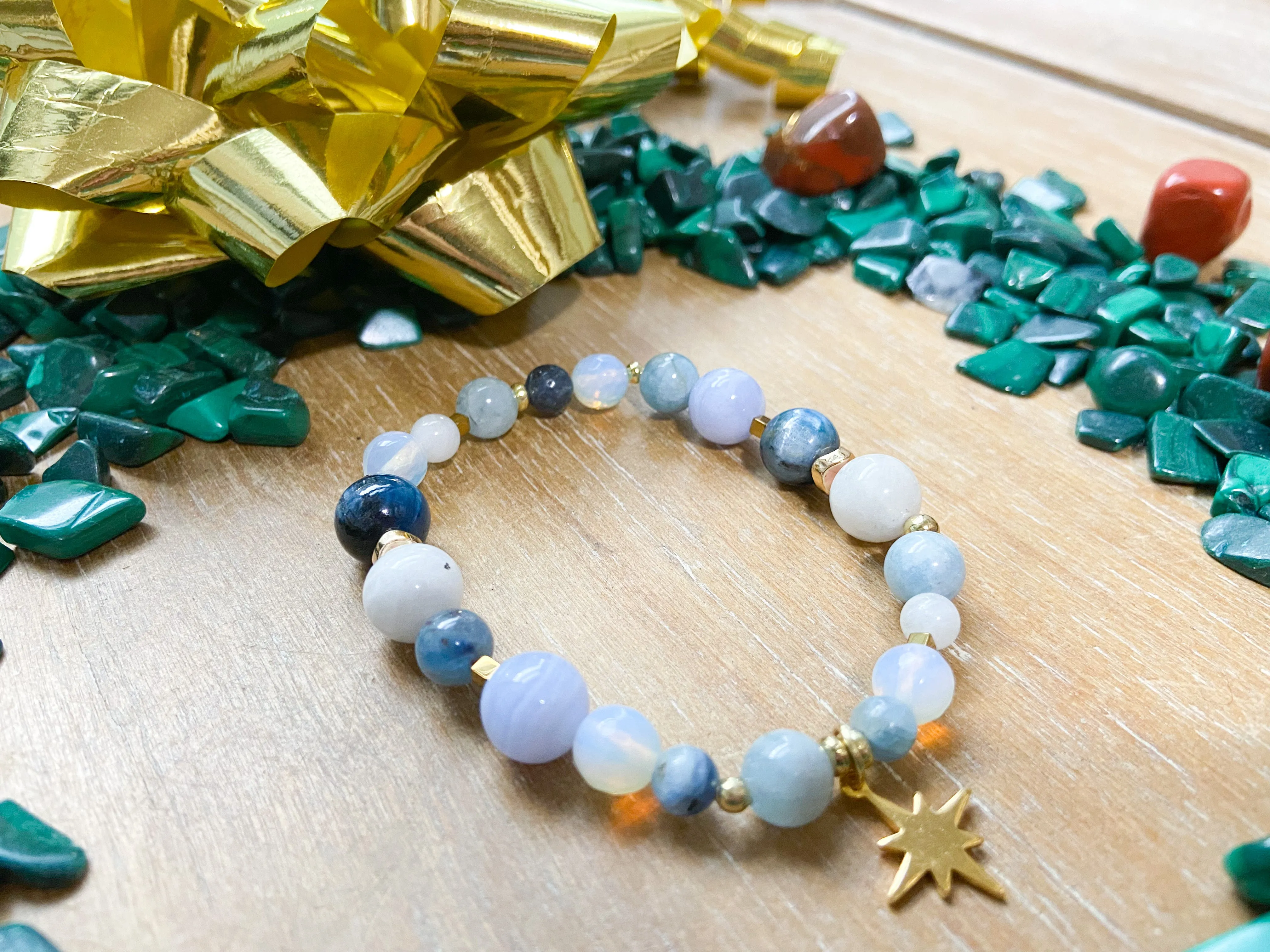 Holiday Collection || Blue Winter Bracelet || Reiki Infused