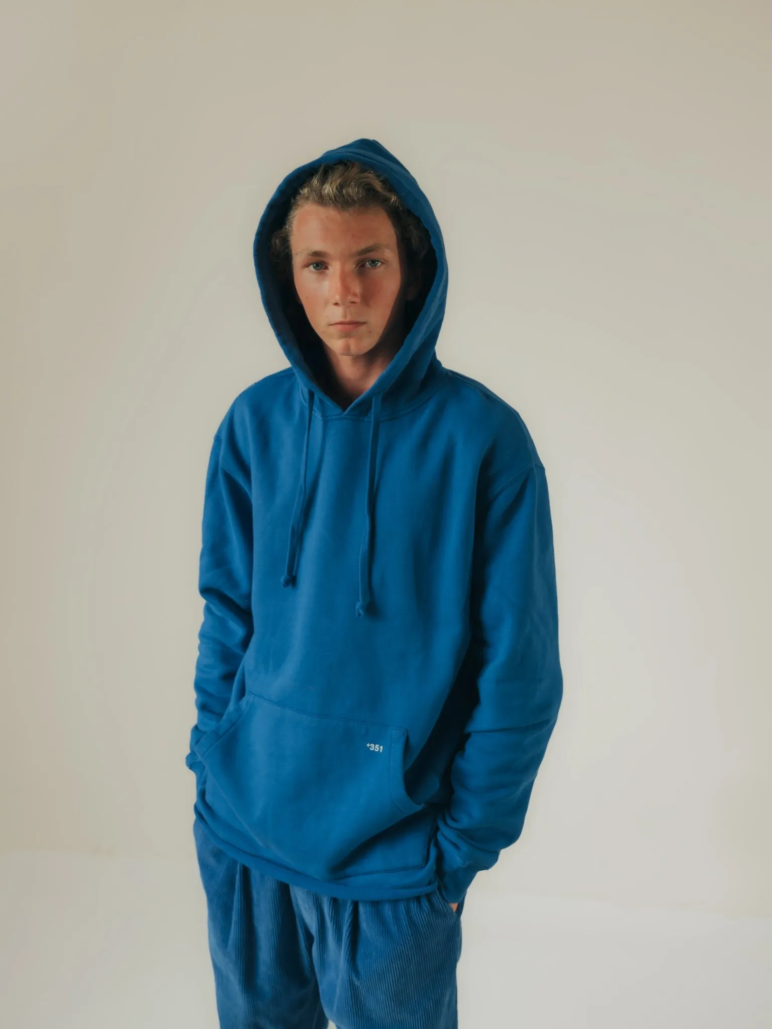 HOODIE STEEL BLUE