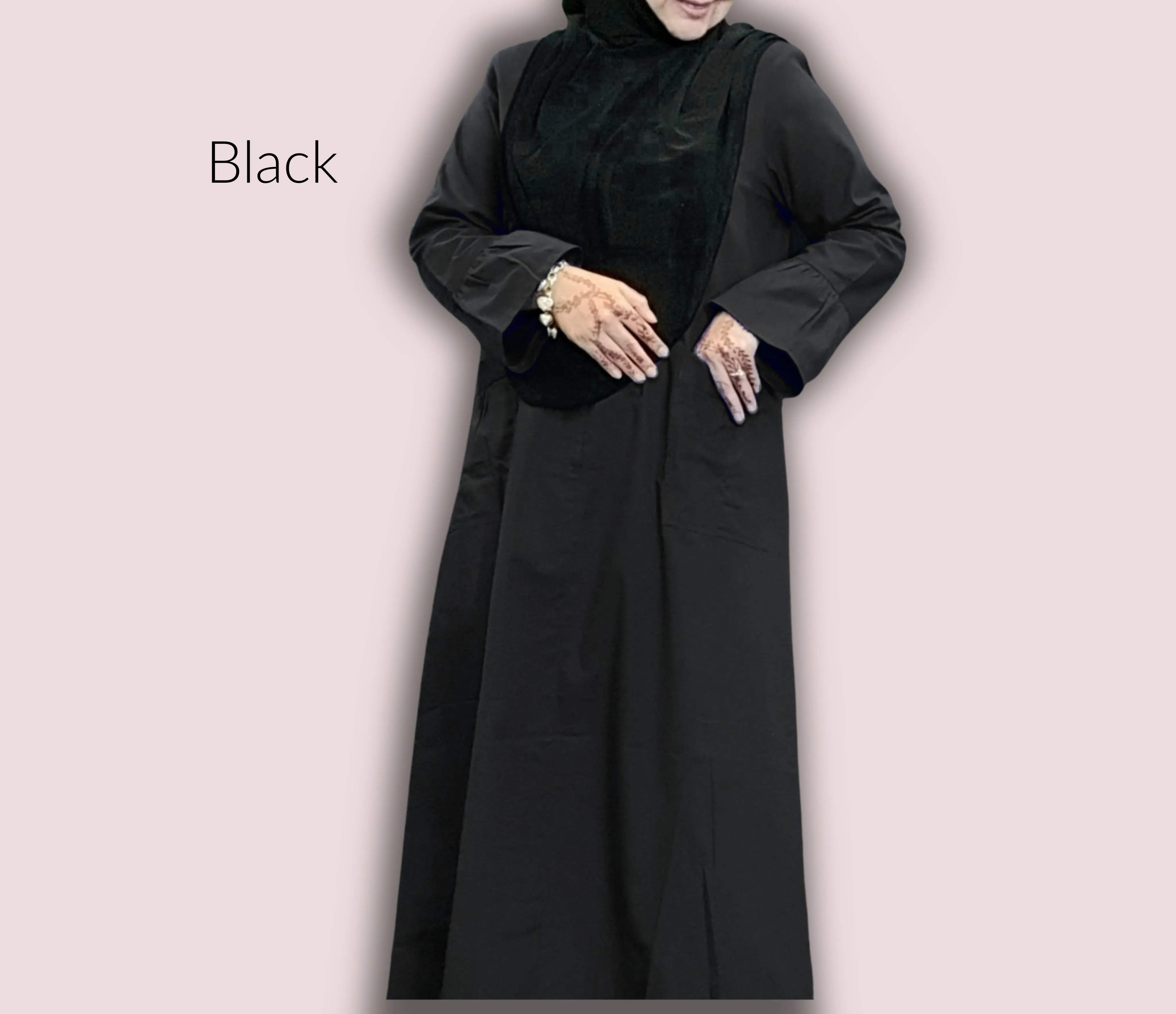 Jubah Cotton Ruffle Sleeve