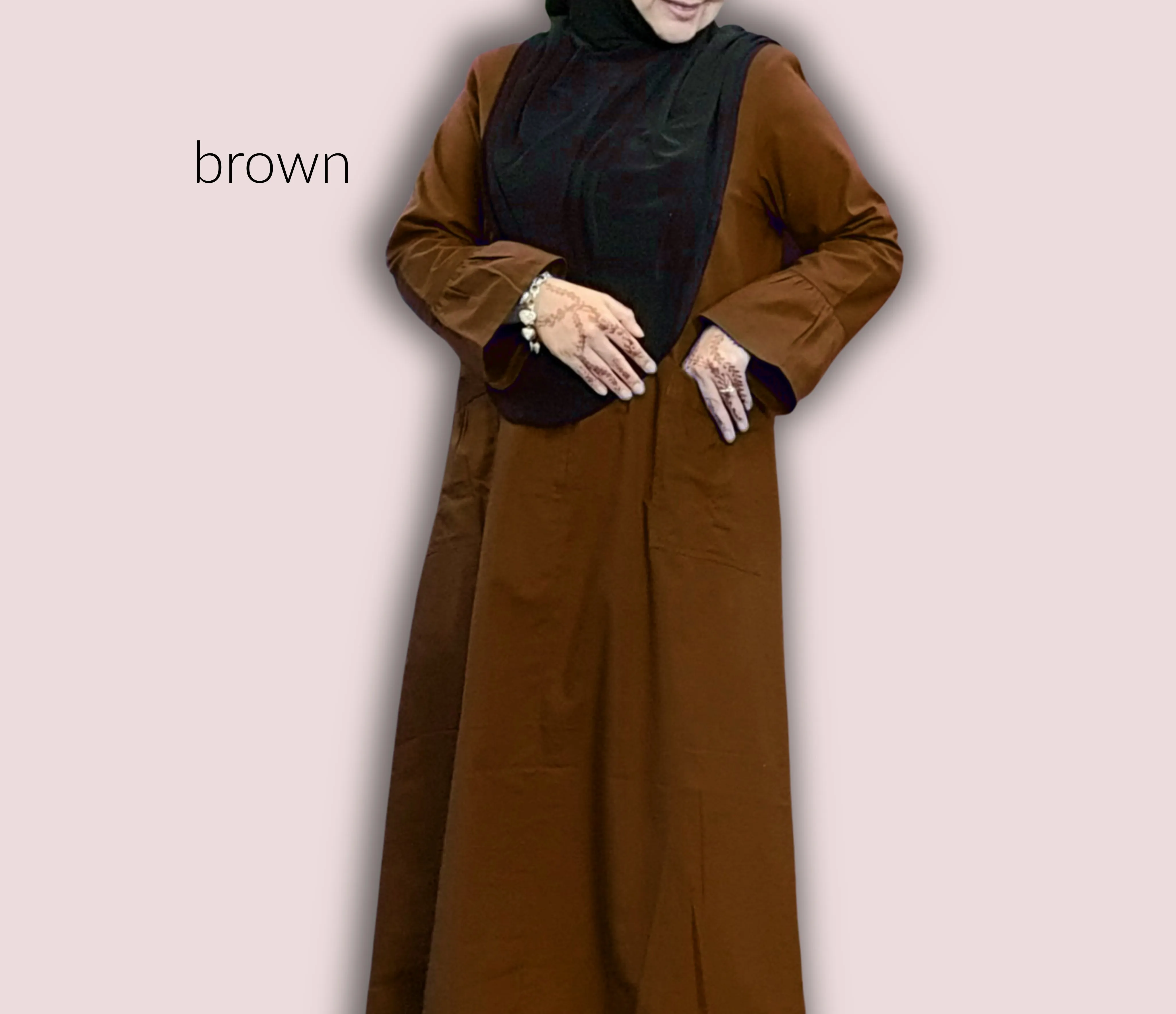 Jubah Cotton Ruffle Sleeve