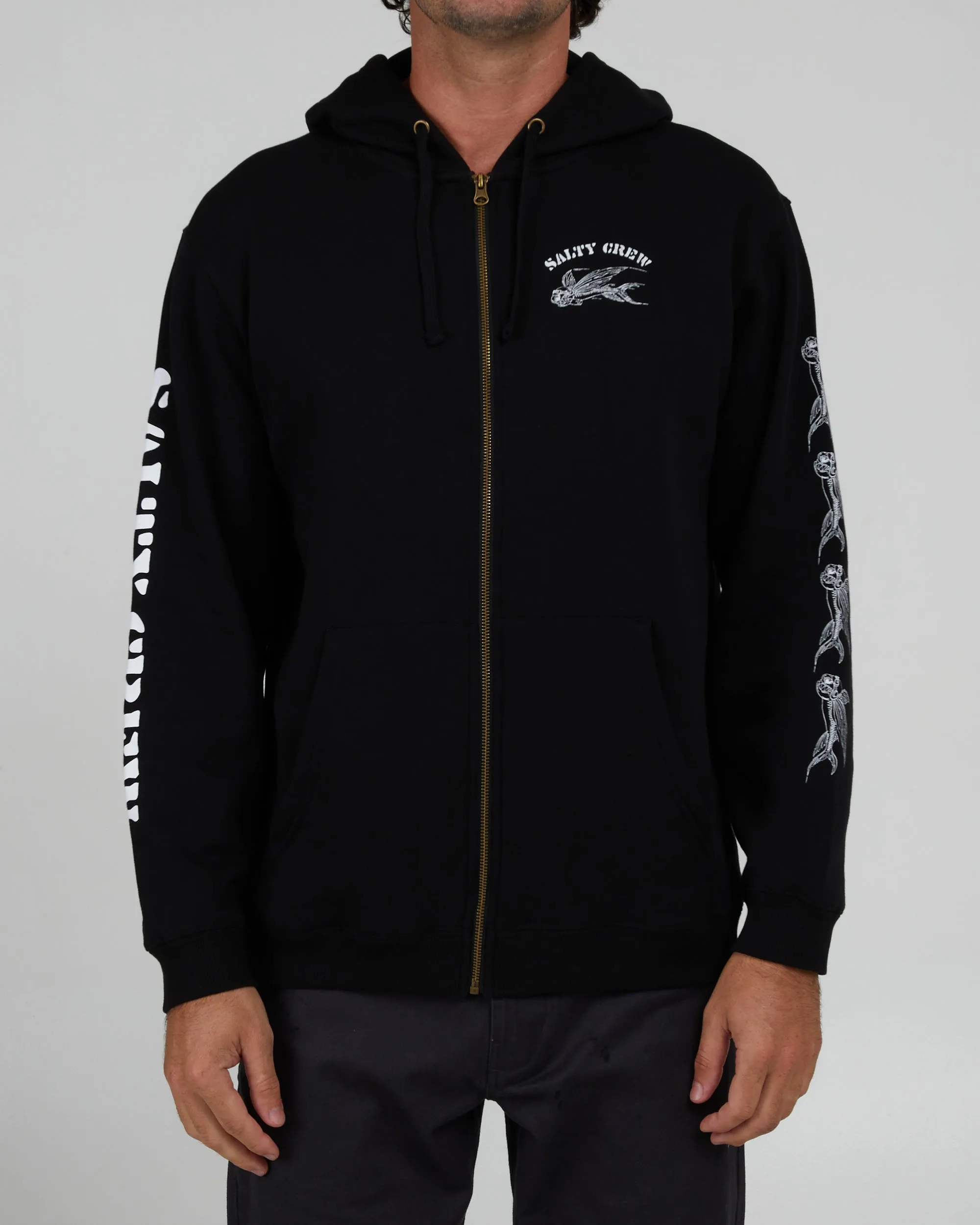 Kamikaze Black Zip Fleece