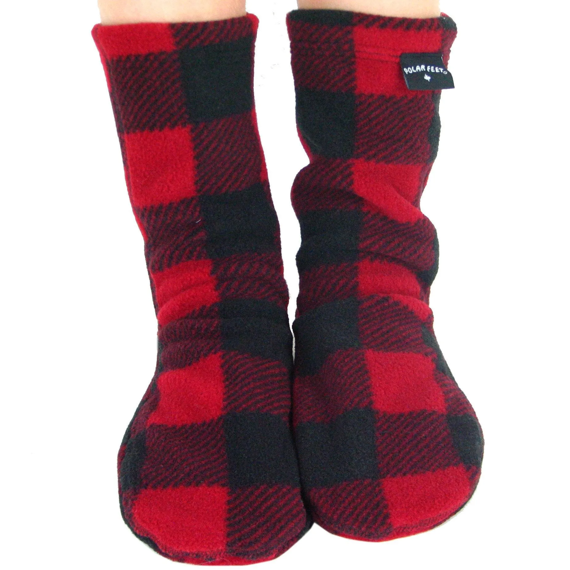 Kids' Nonskid Fleece Socks - Lumberjack