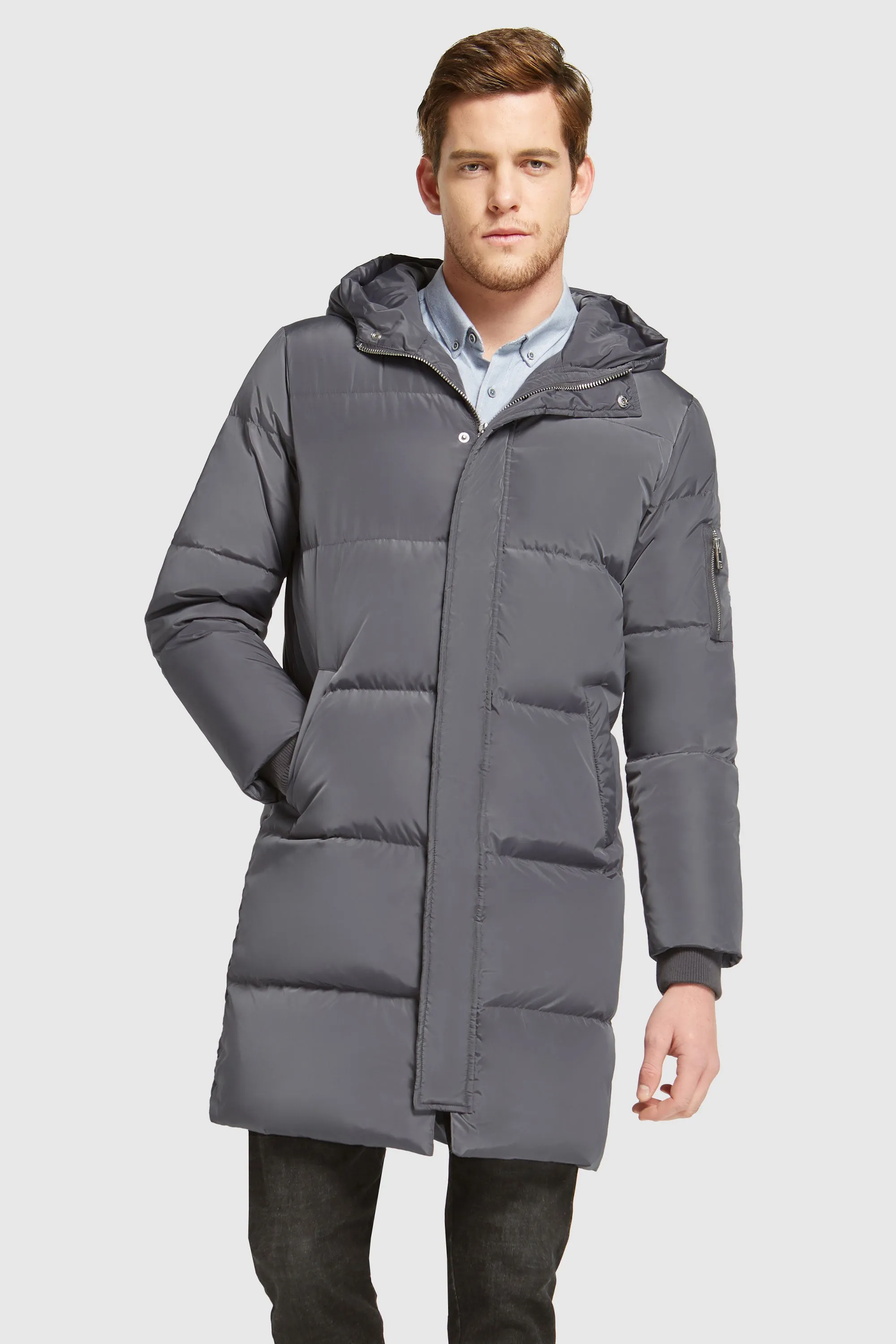 Knee Length Winter Thickened Down Jacket