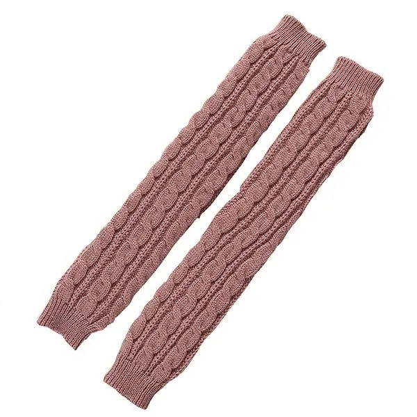 Knitted Warm Fingerless Sweater Arm Sleeves 67984687C