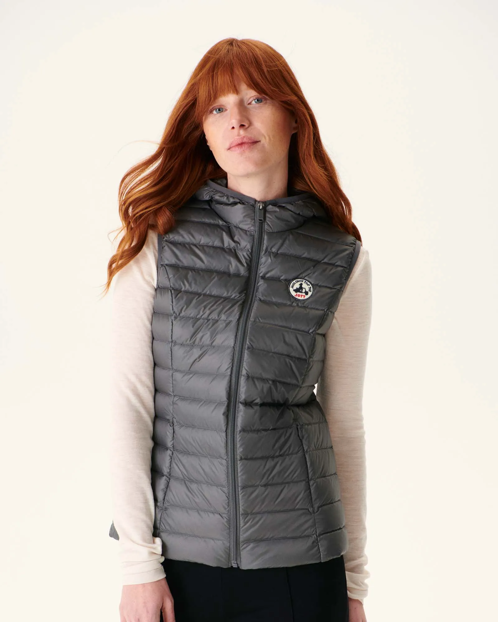 Light sleeveless down jacket Anthracite Mali