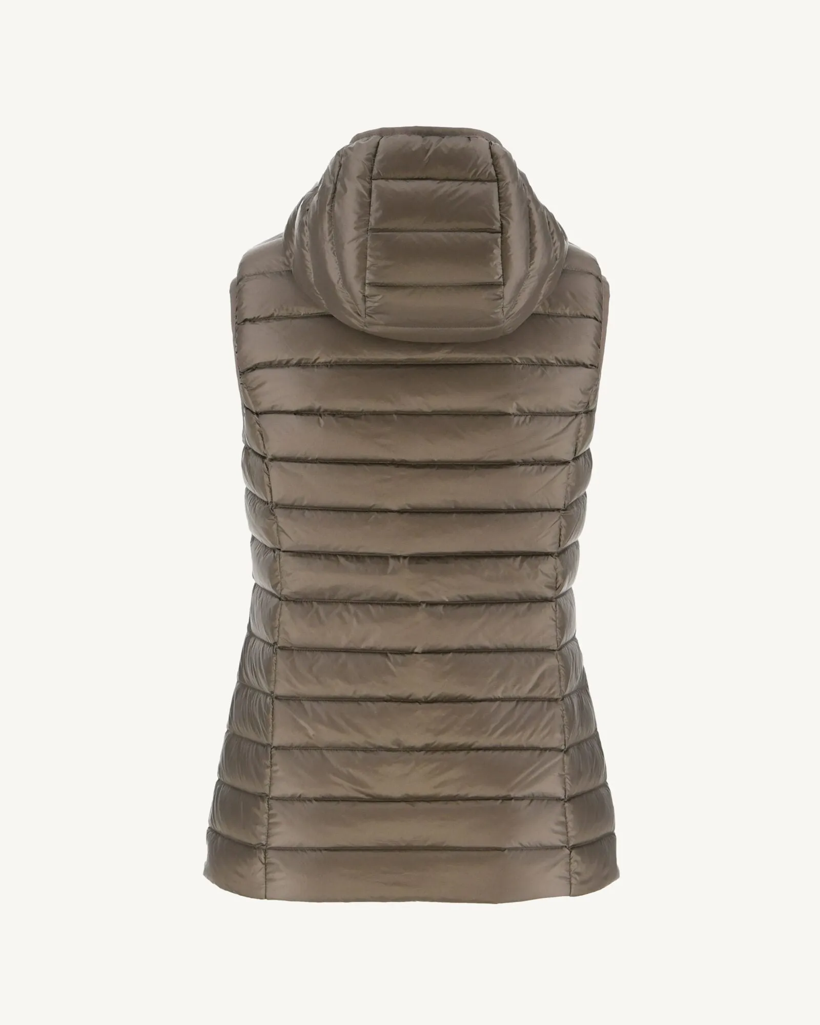 Light sleeveless down jacket Taupe Mali