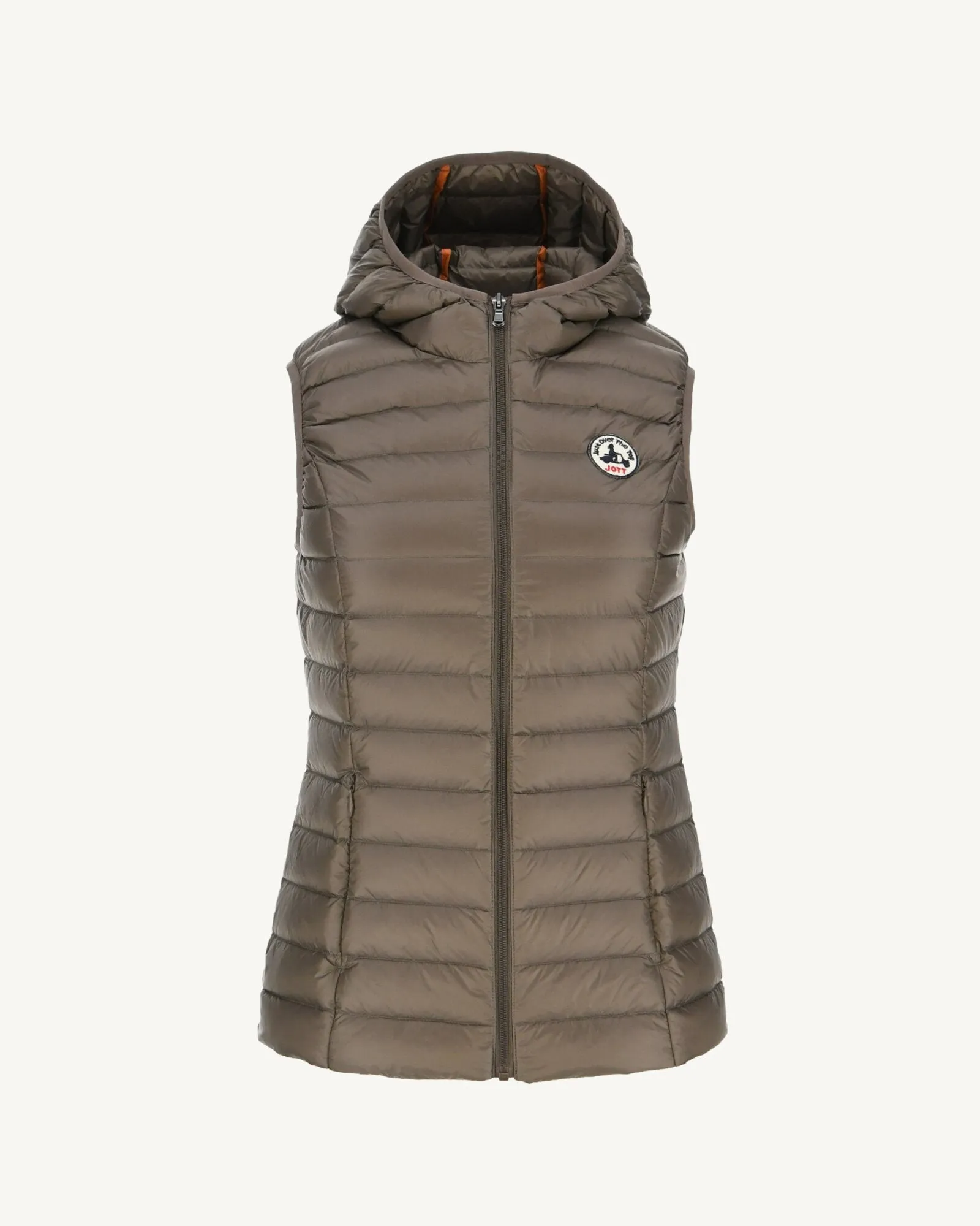 Light sleeveless down jacket Taupe Mali