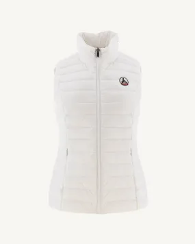 Light sleeveless down jacket White Seda