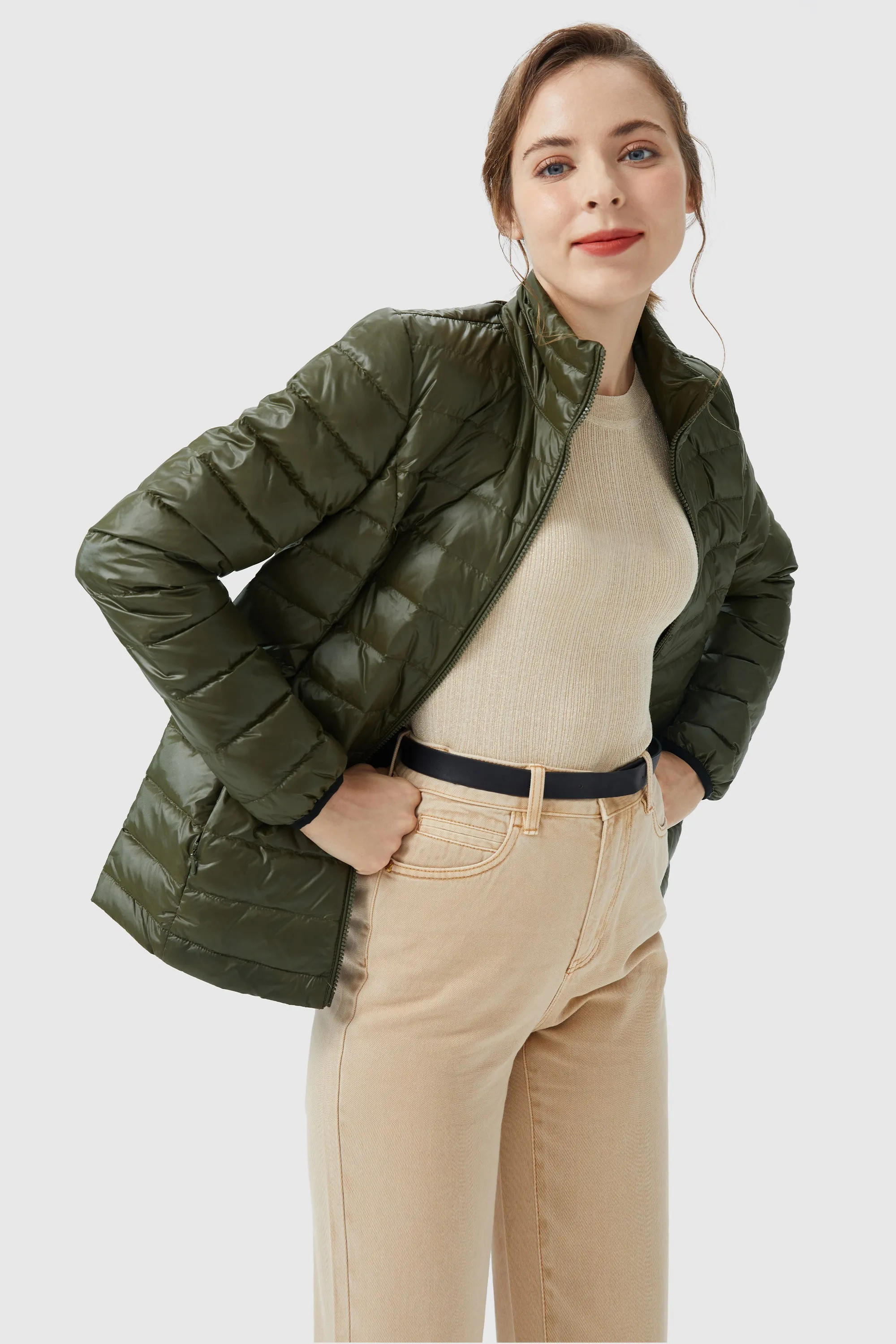 Lightweight Quilted Packable Down Jacket