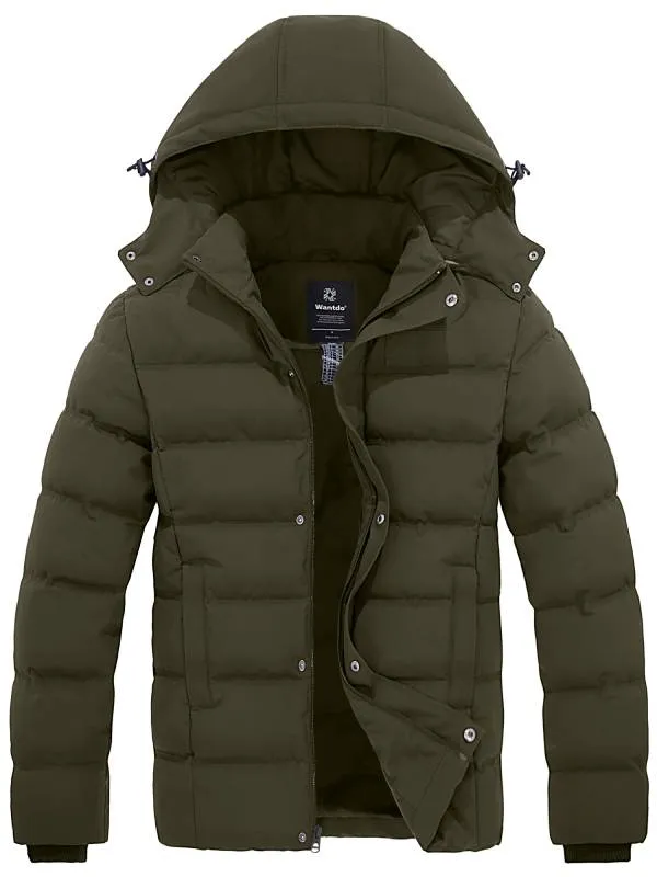 Men's Warm Puffer Jacket Winter Coat