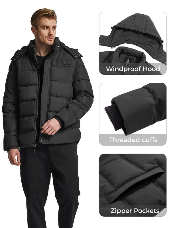 Men's Warm Puffer Jacket Winter Coat