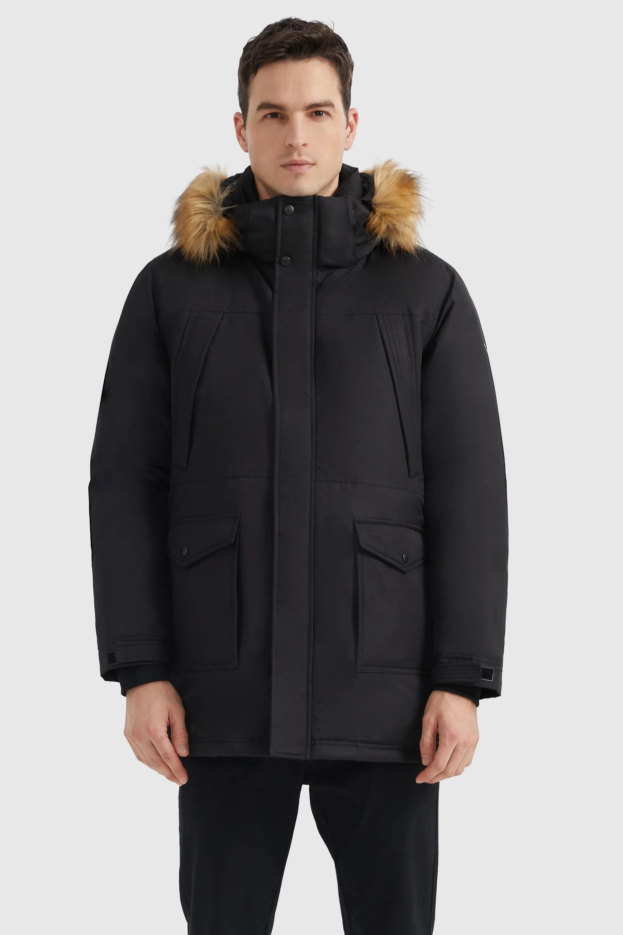 Mid-Length Insulated Hooded Down Coat