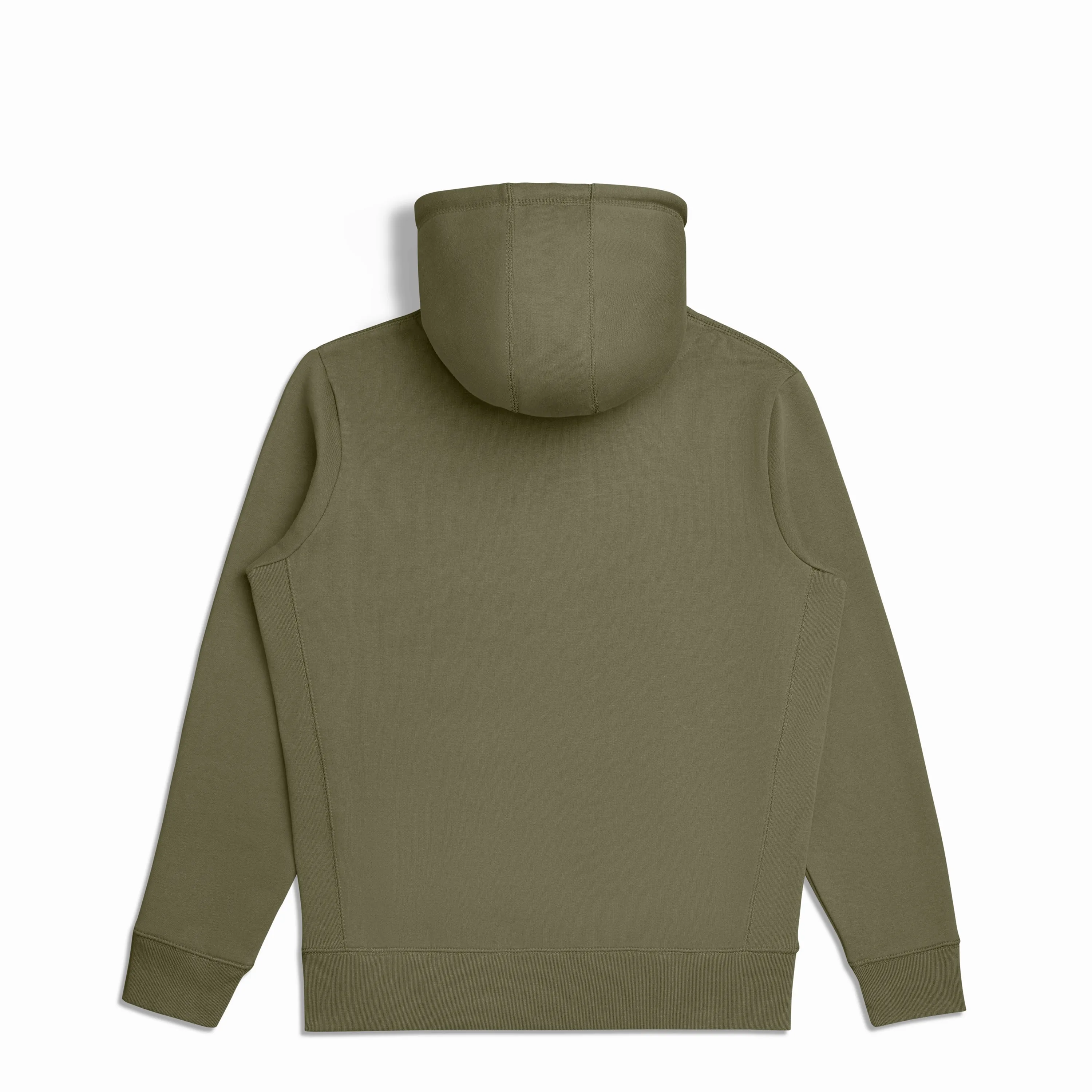 Military Olive Organic Cotton Hooded Sweatshirt