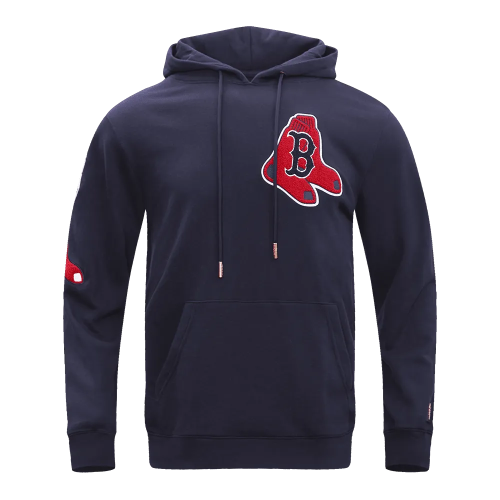 MLB BOSTON RED SOX BLENDED LOGO MEN'S HOODY (MIDNIGHT NAVY)