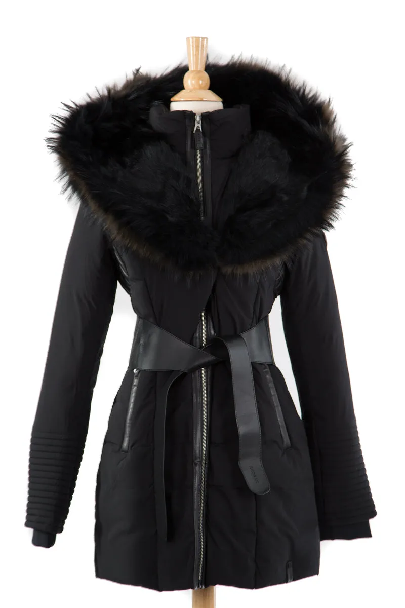 Moda Down Coat With Fur