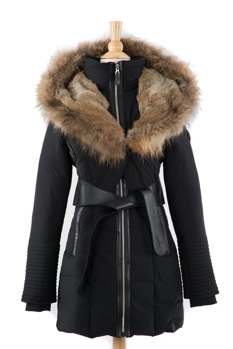 Moda Down Coat With Fur