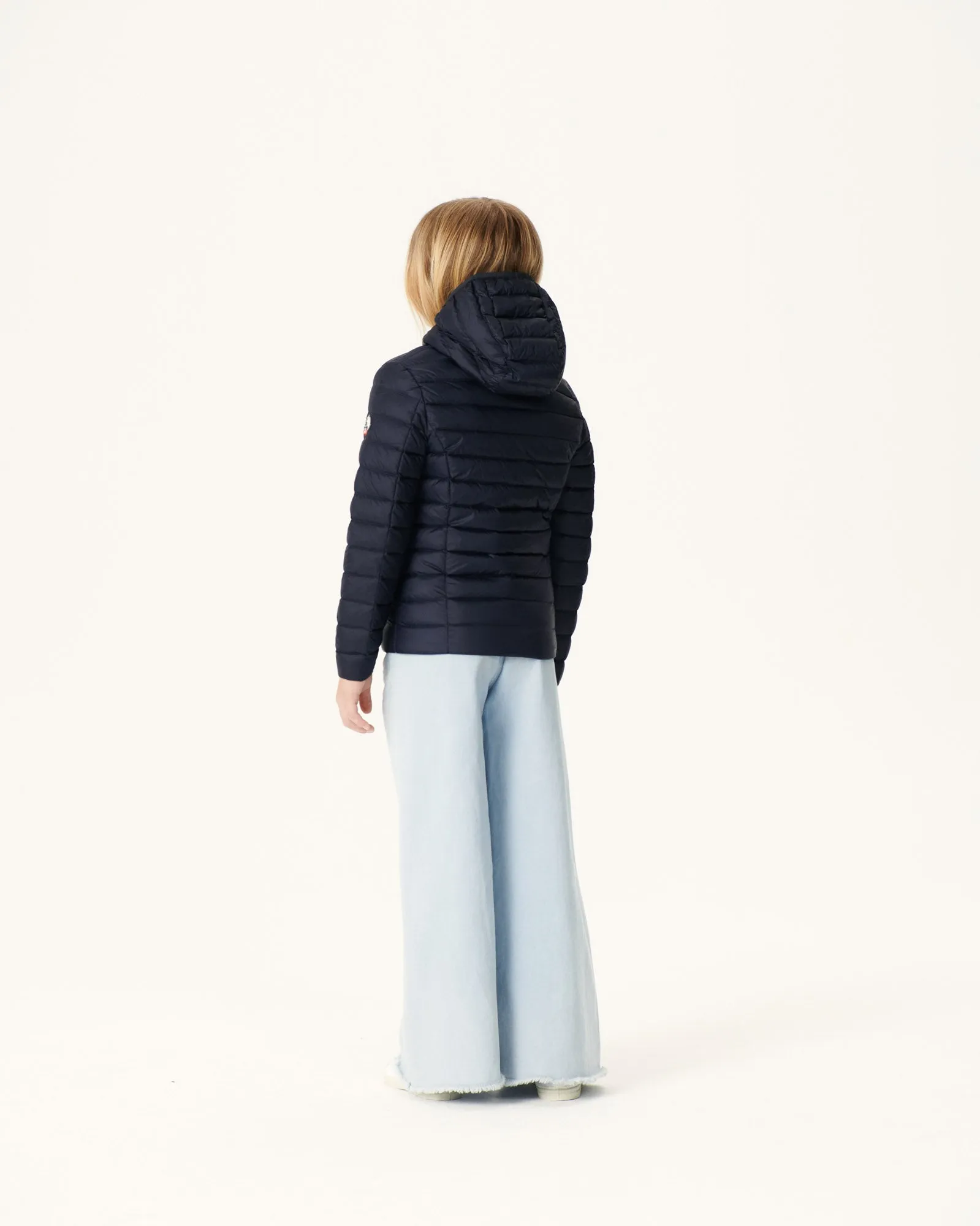 Navy Hooded down jacket Carla