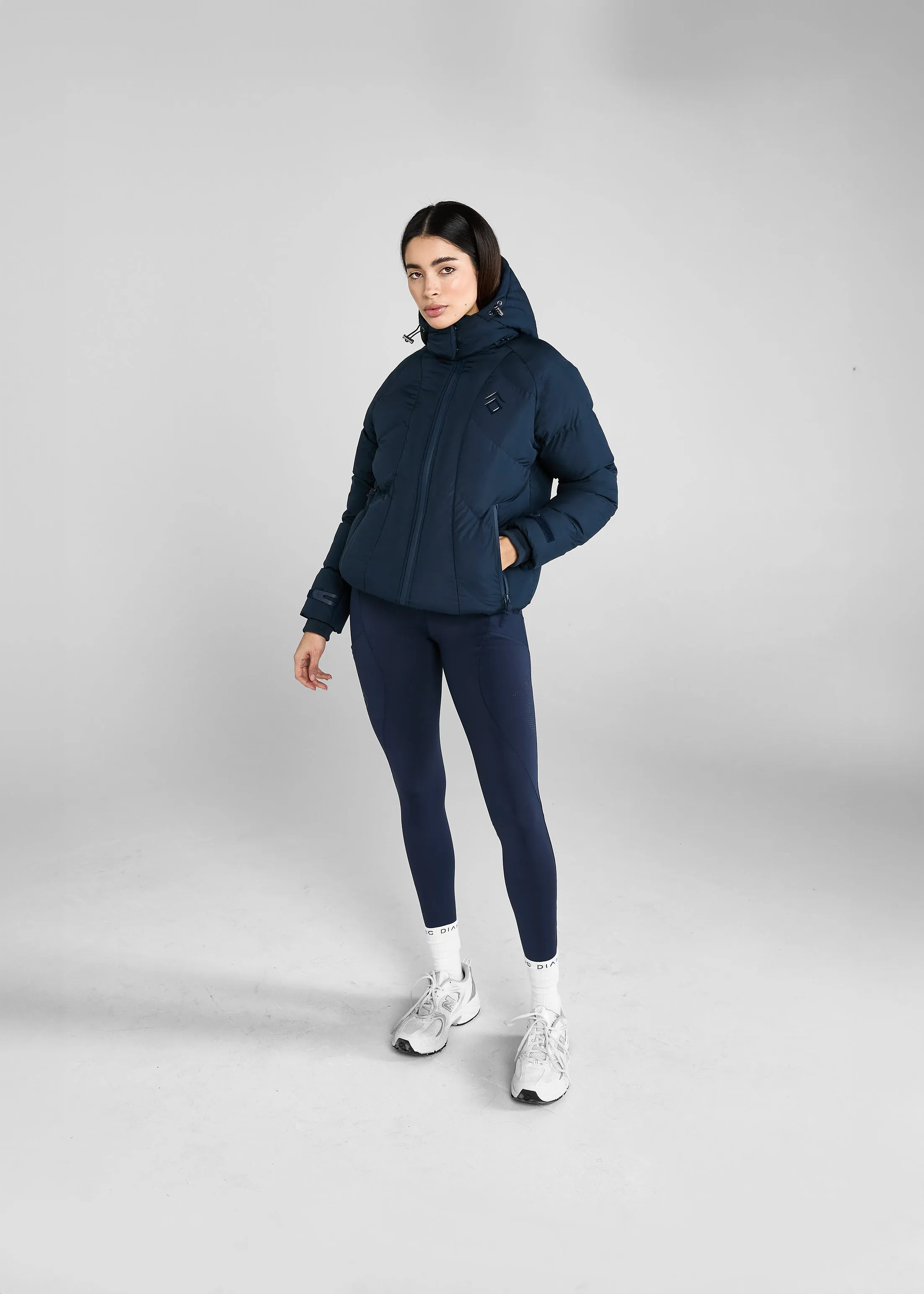 Navy Puffer Coat