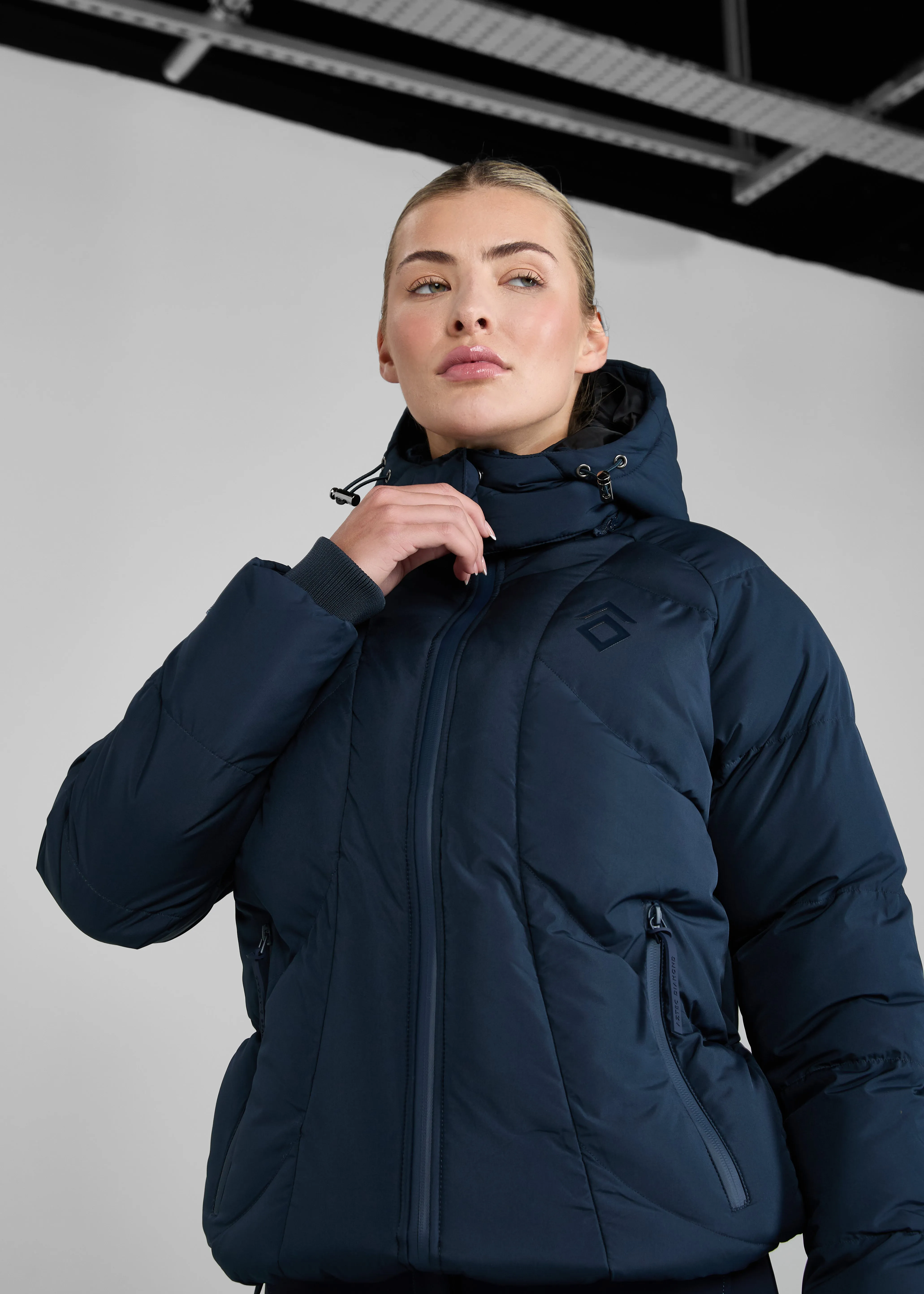 Navy Puffer Coat