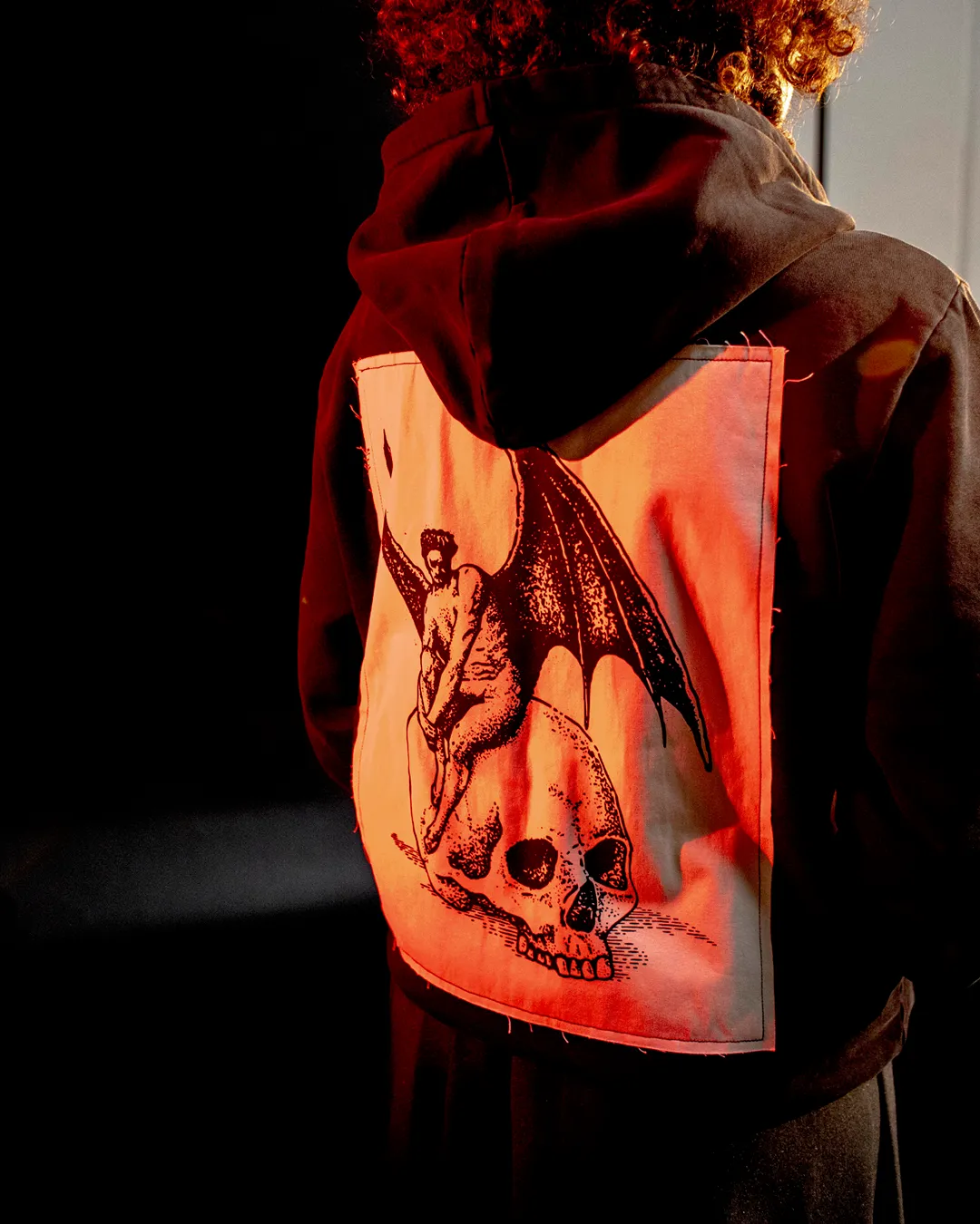 Nephilim Pigment-Dyed Zip Hoodie w/Back Patch