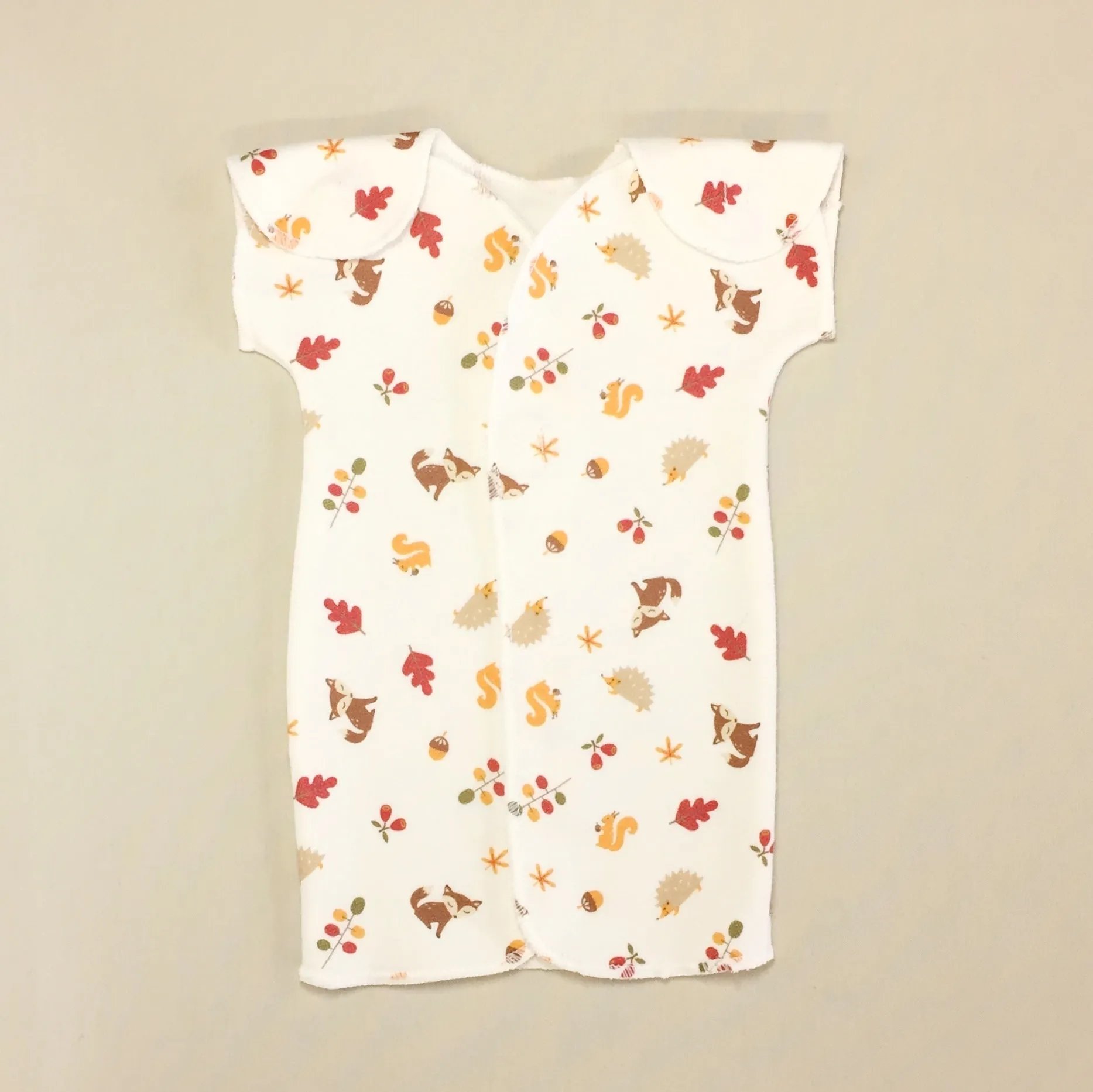 NICU Friendly Gown Autumn Fox