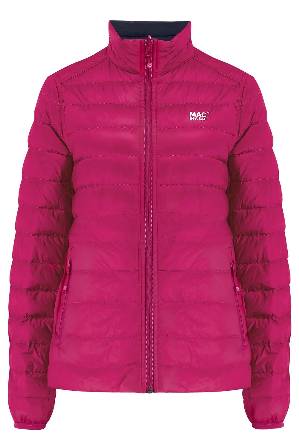 Polar II Womens Down Jacket - Fuchsia Navy