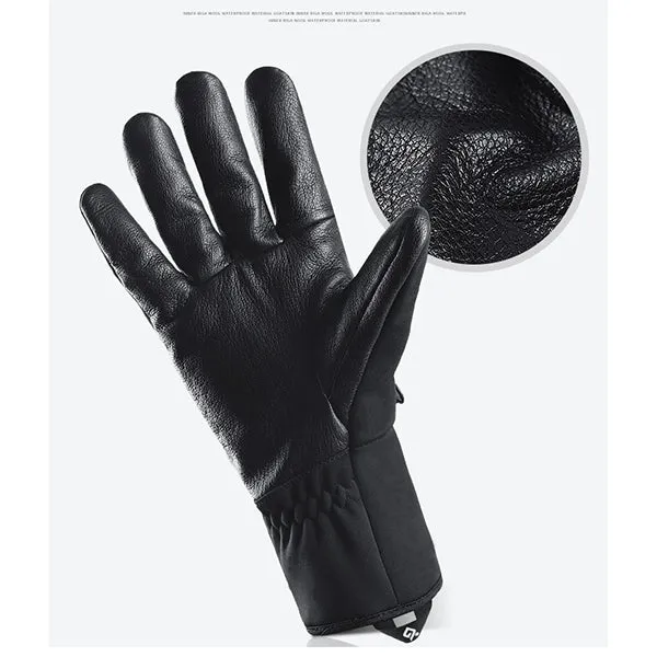 Premium Goat Leather Fleece Warm Gloves