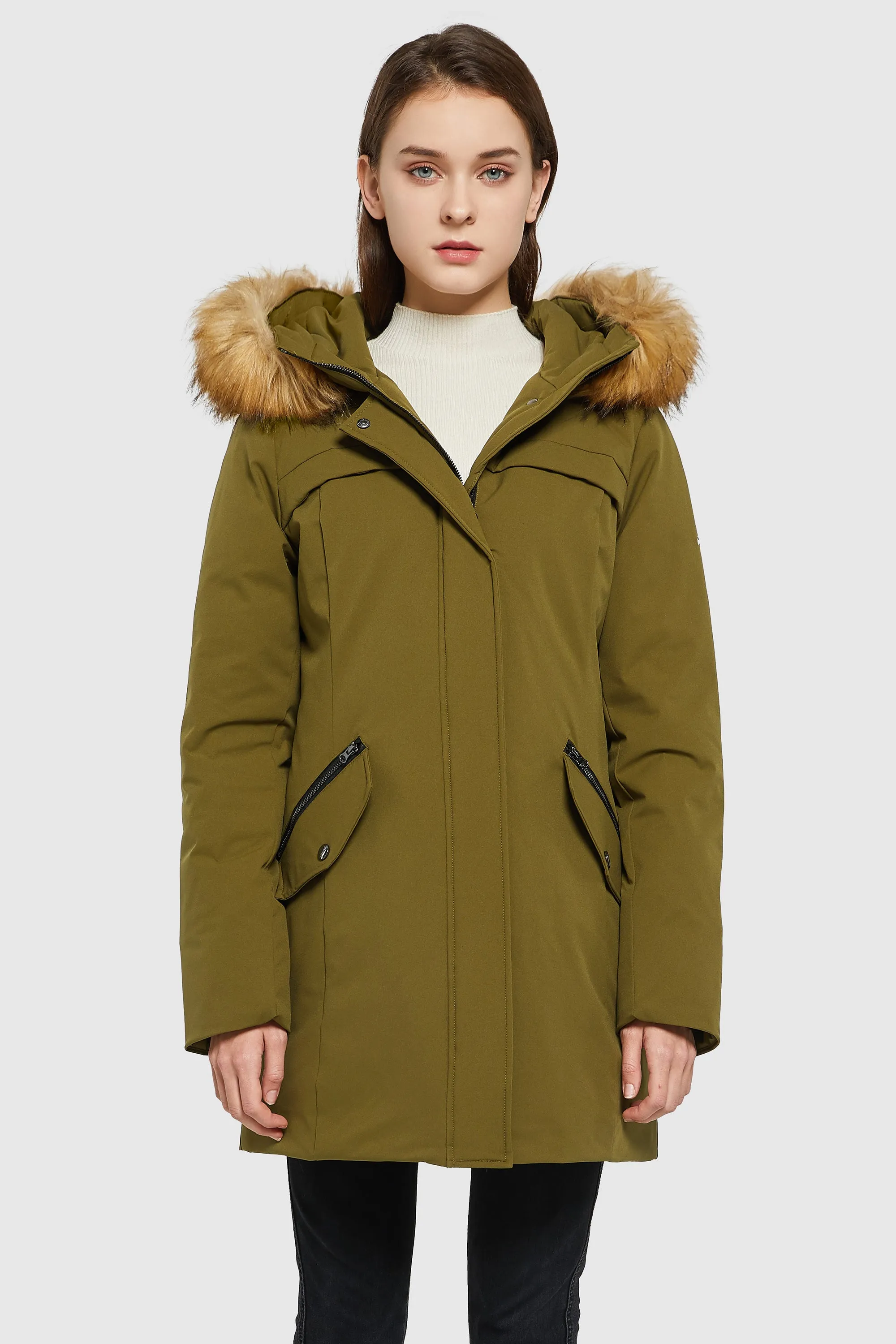 Removable Hood Winter Down Coat