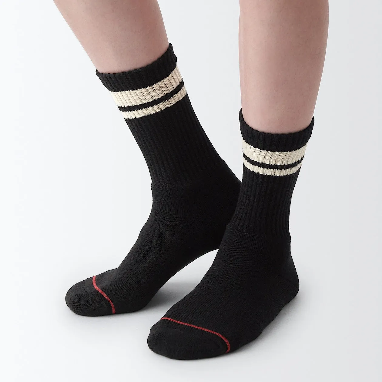 Right Angle Warm Wool Pile Line Socks