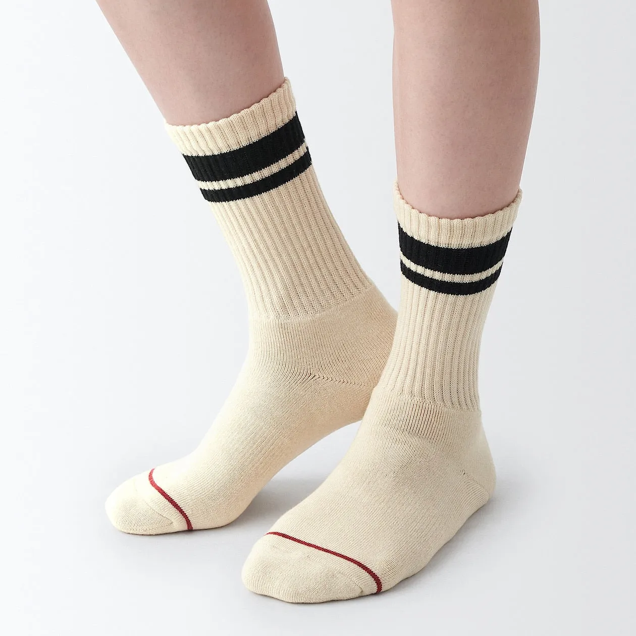 Right Angle Warm Wool Pile Line Socks