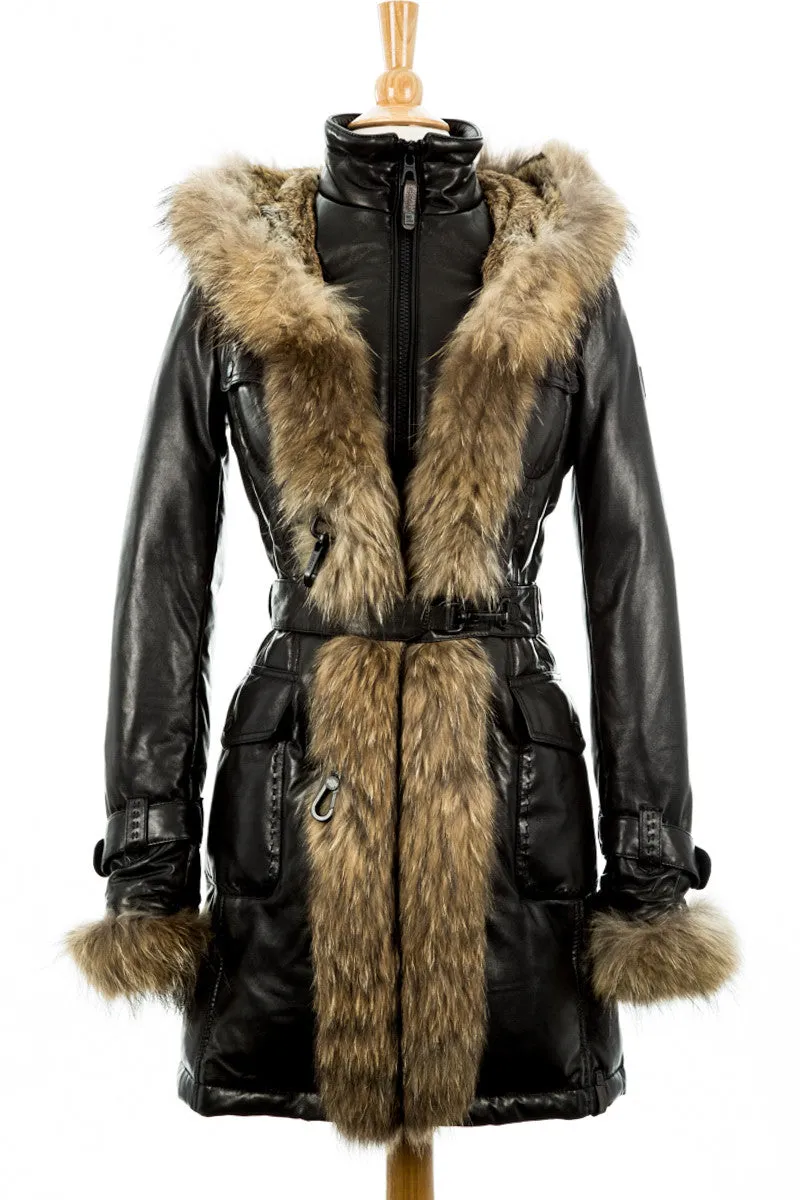 Rita Down Coat With Fur Hood