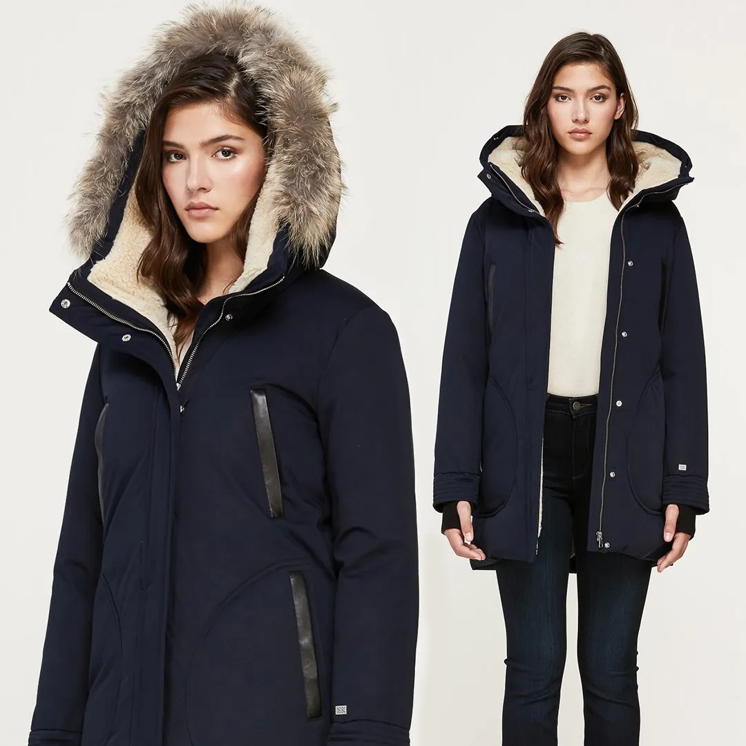 Saundra Mid Length Classic Down Coat