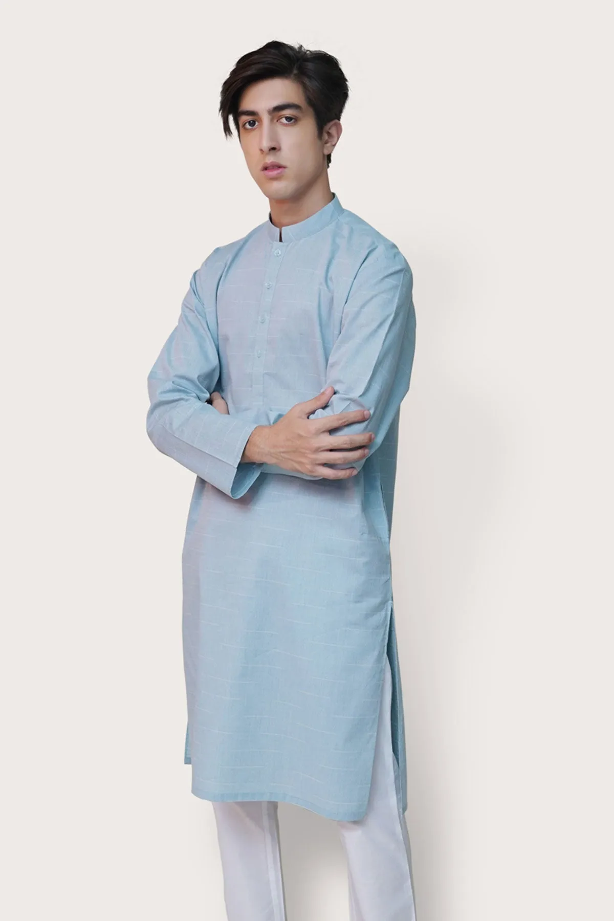 Sea Green Cotton Kurta