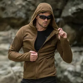 Solid Color Outdoor Adventurer Warm Fleece Men Jacket