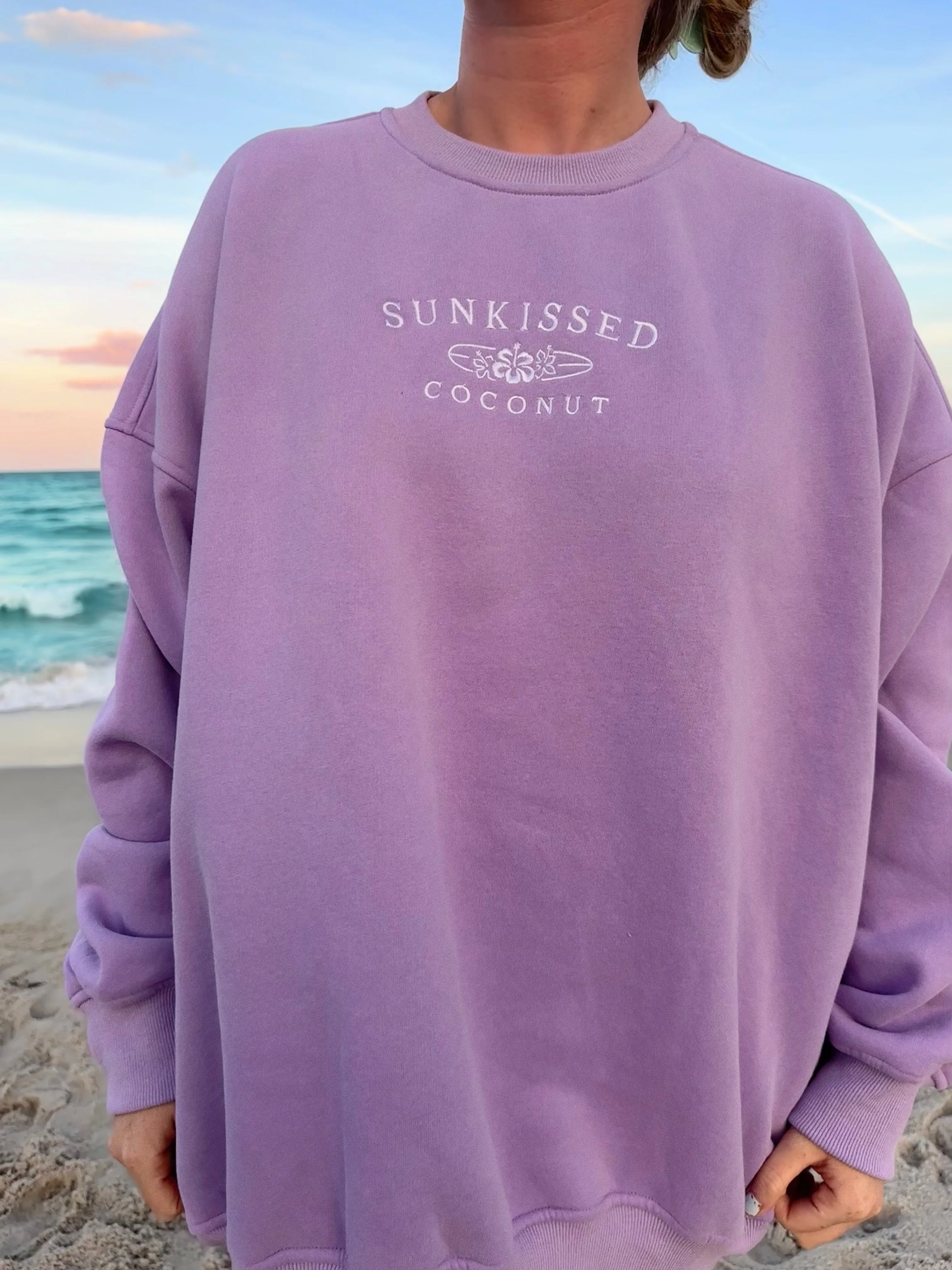 Sunkissedcoconut Embroider Sweatshirt