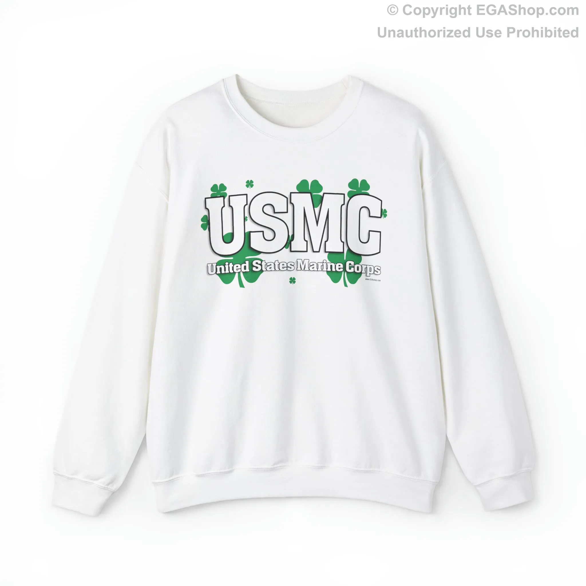 Sweatshirt: USMC Shamrocks