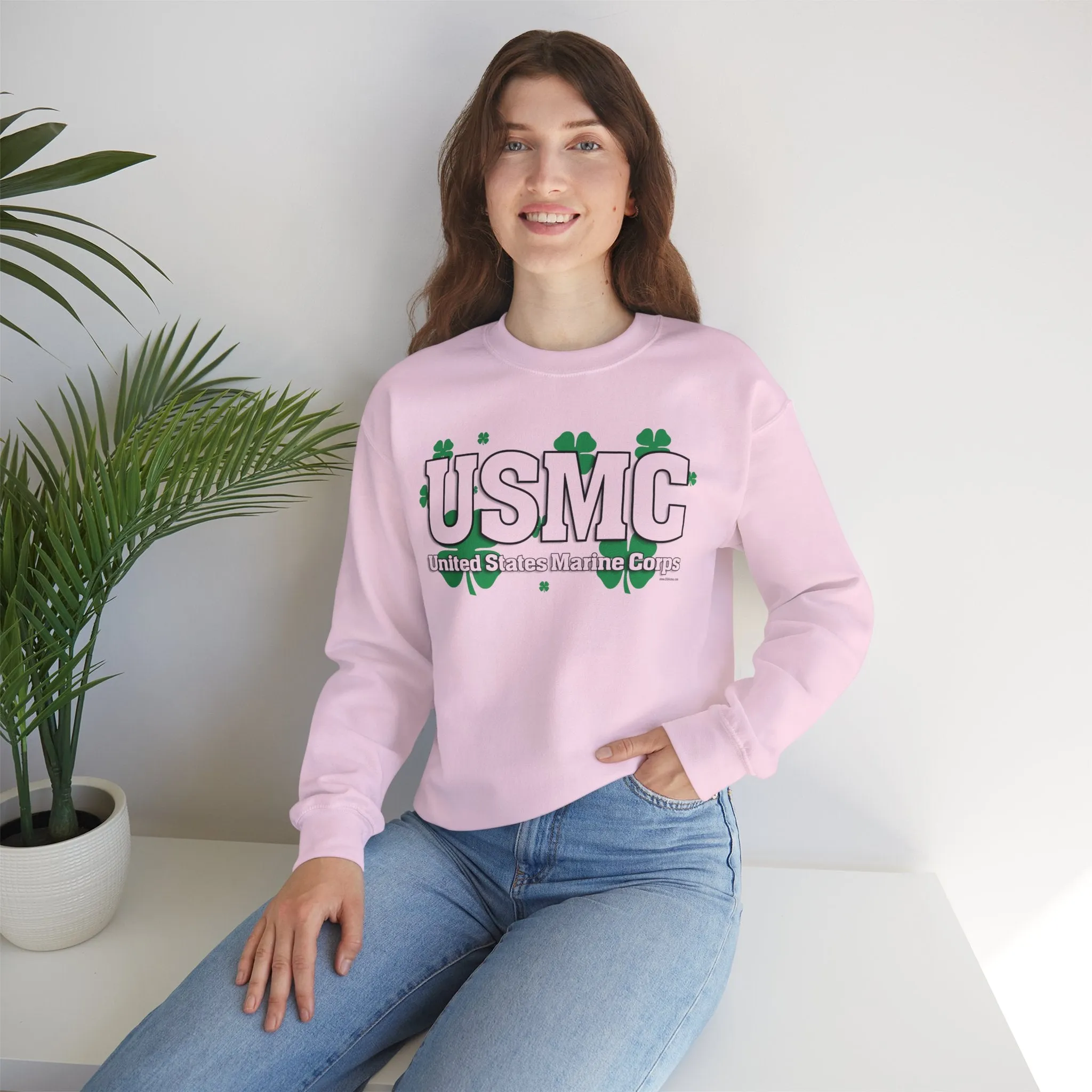 Sweatshirt: USMC Shamrocks