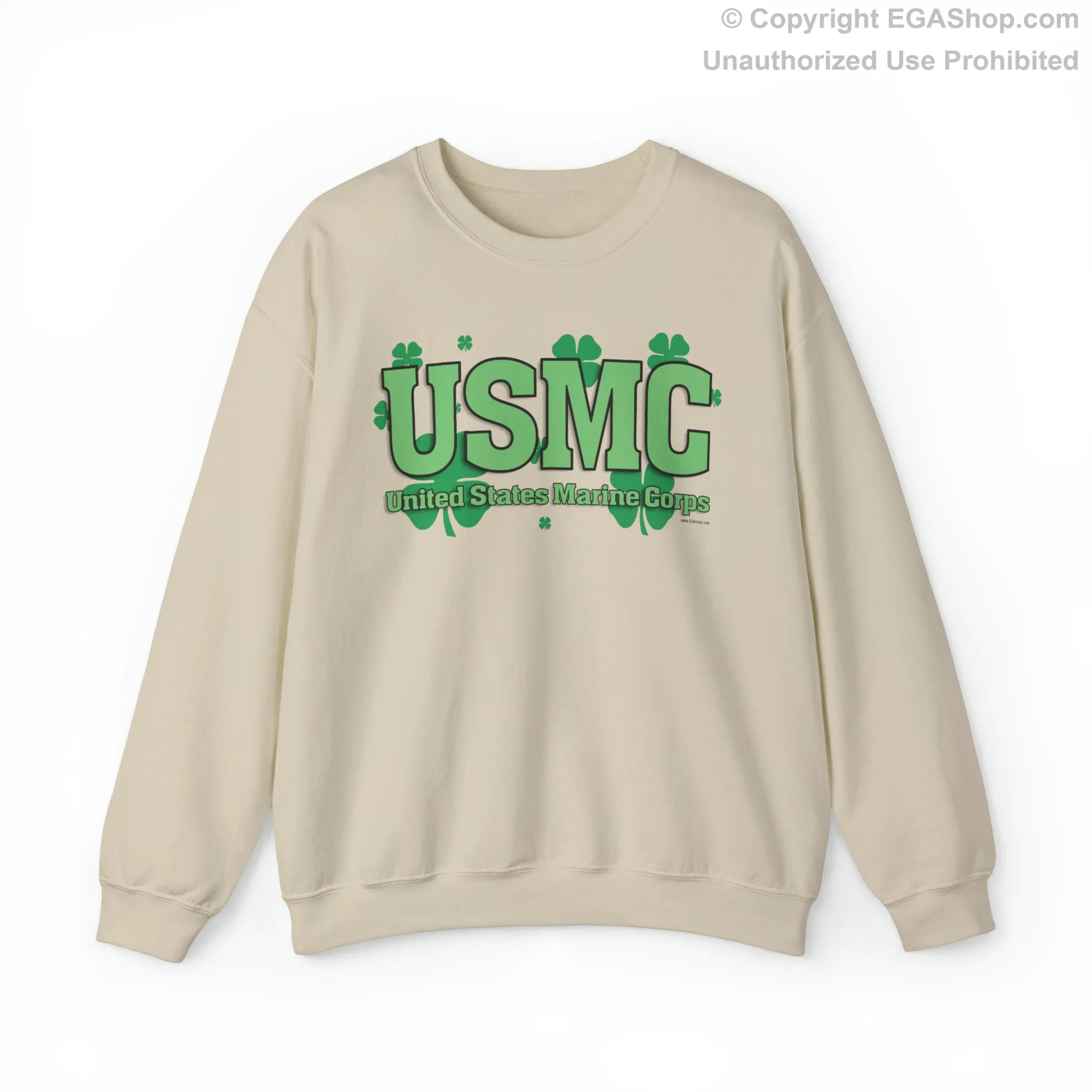 Sweatshirt: USMC Shamrocks