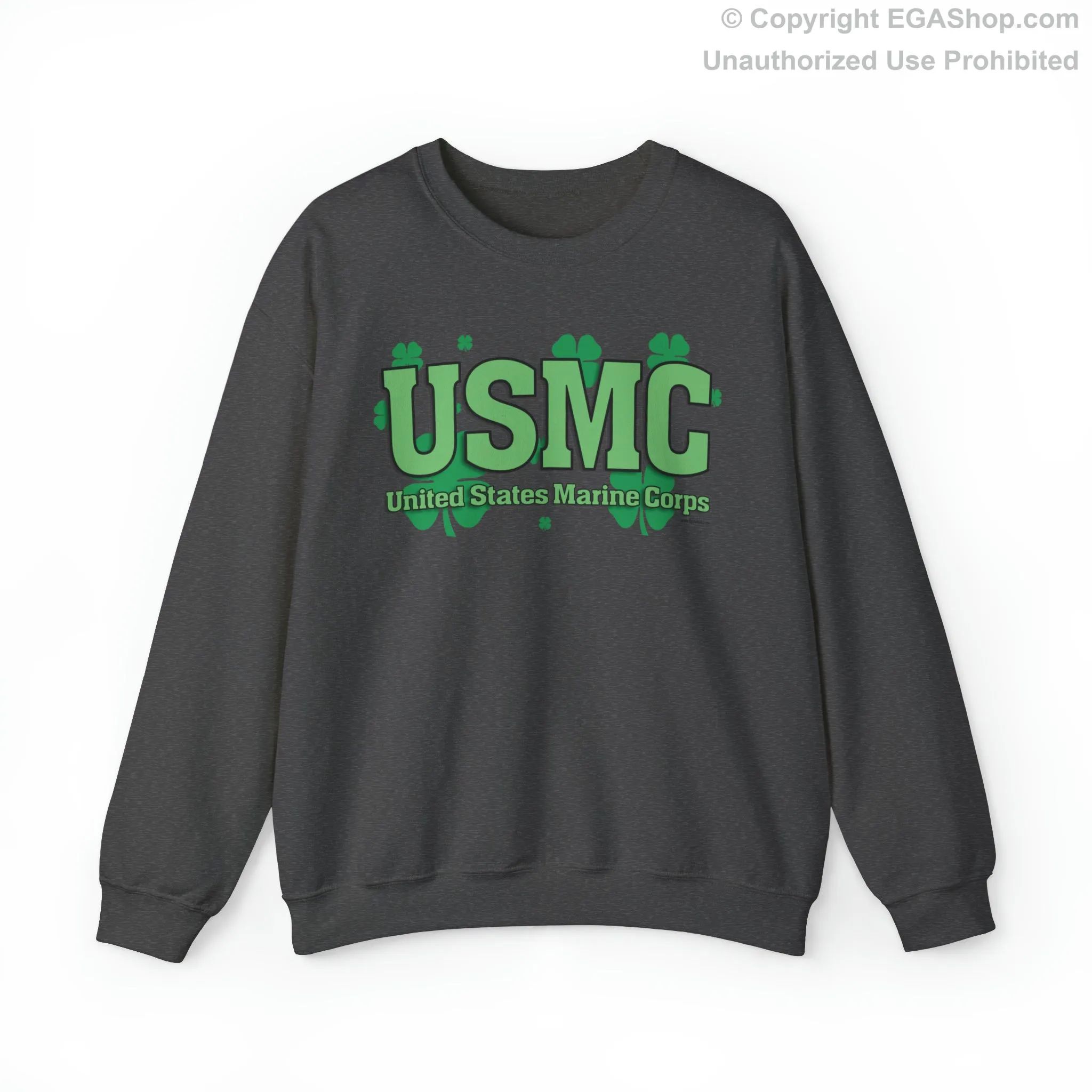 Sweatshirt: USMC Shamrocks