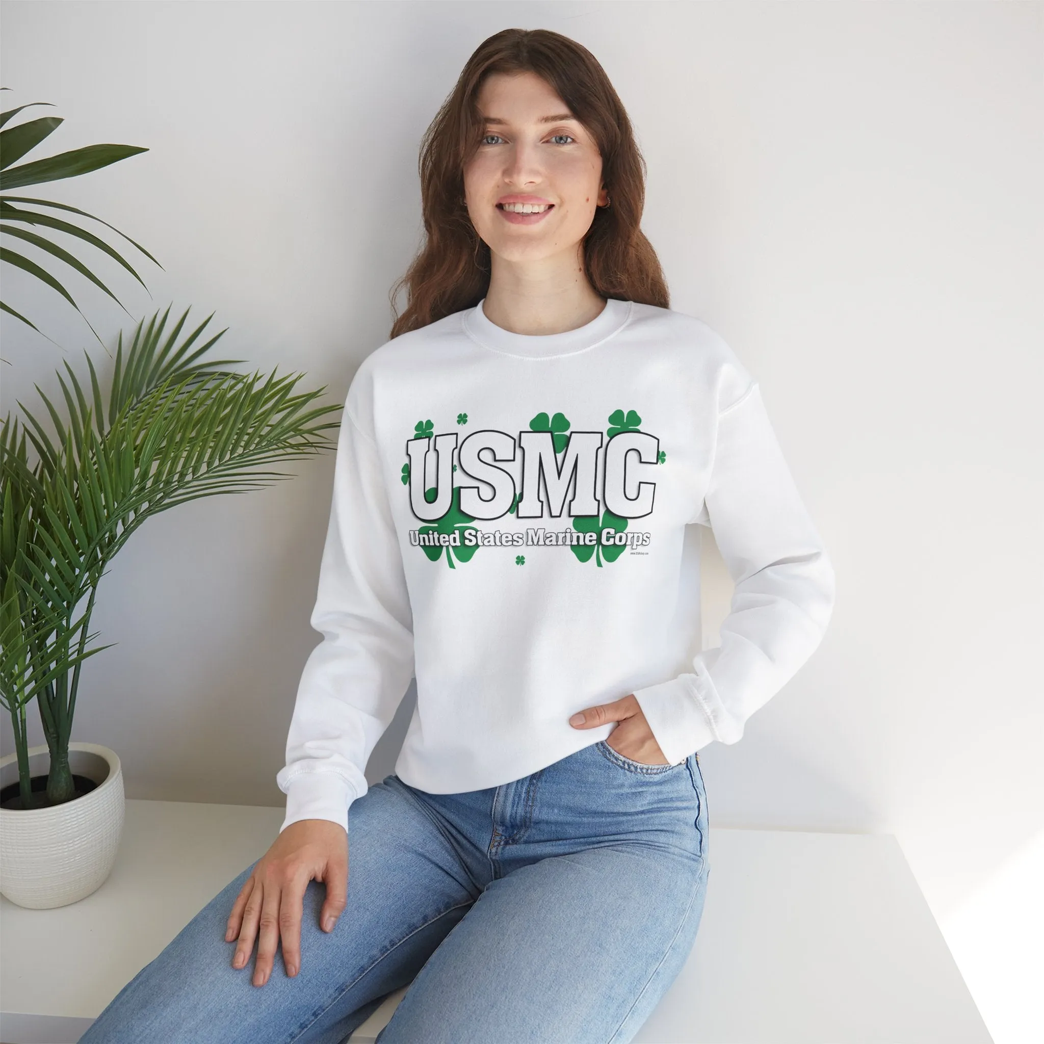 Sweatshirt: USMC Shamrocks