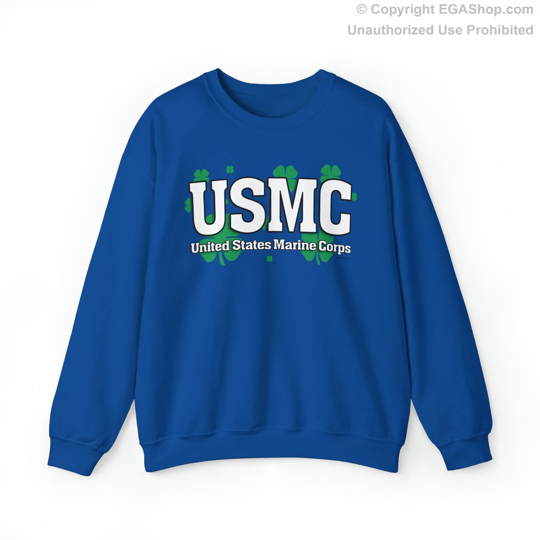 Sweatshirt: USMC Shamrocks