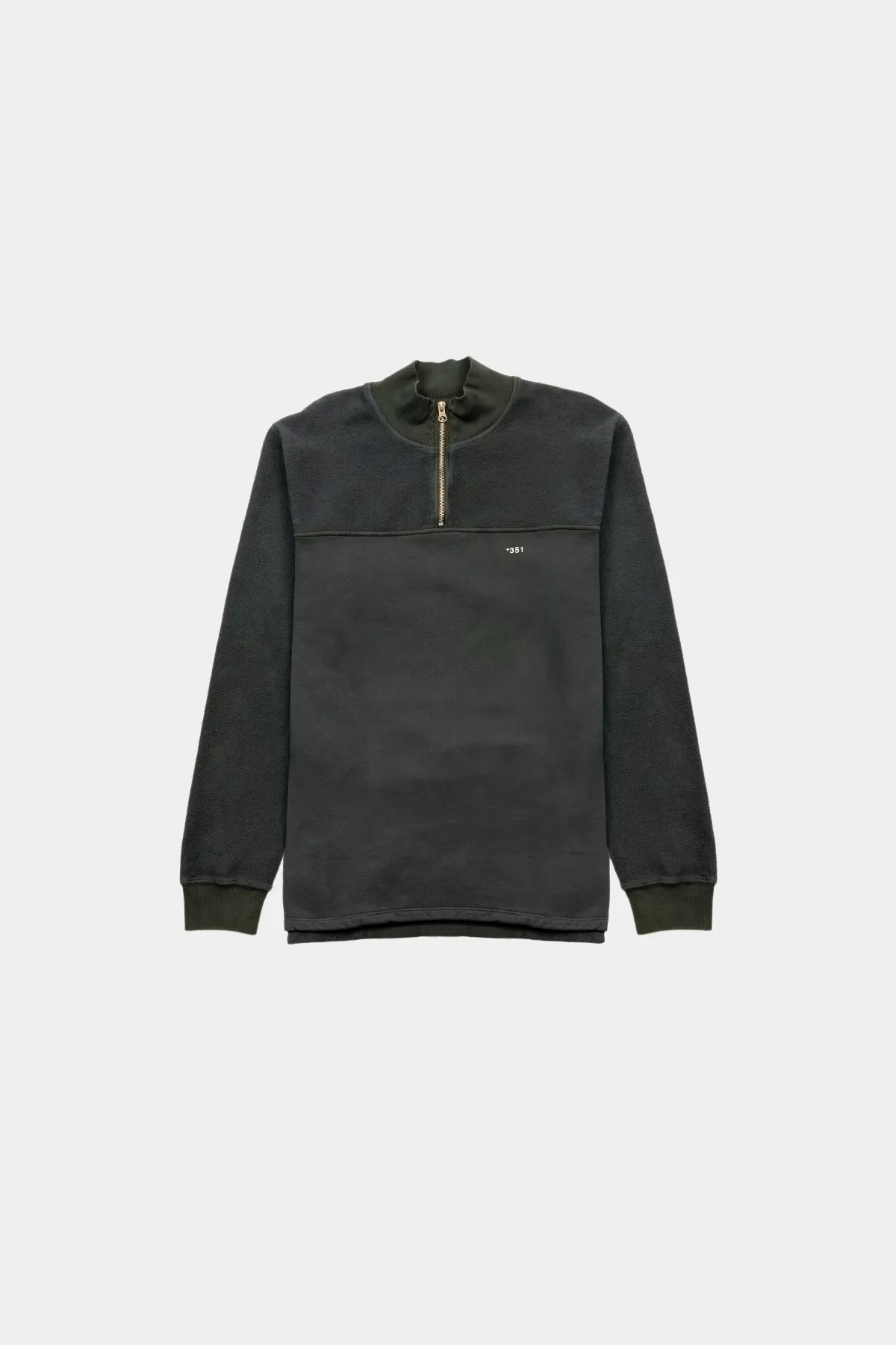 SWEATSHIRT ZIP CHARCOAL