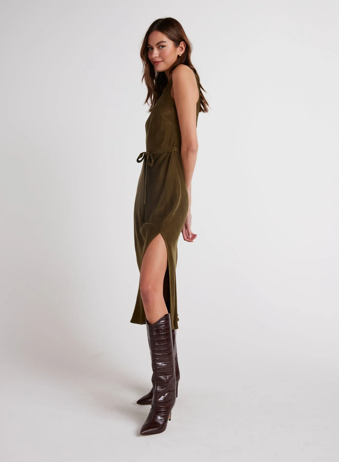 Tank Slip Dress - Autumn Olive