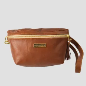 The Leather Belt Bag- Warm Tan