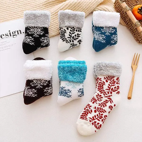 Thickened Fleece Winter Warm Floor Socks Christmas Socks 97377490C